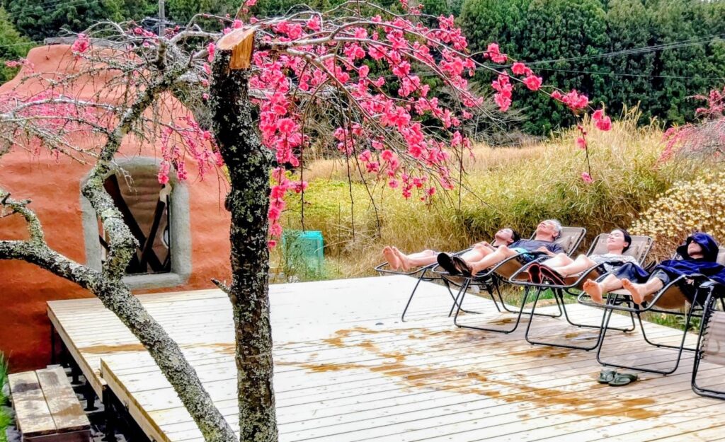 アースバッグサウナ外気浴